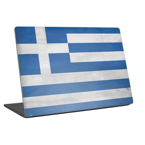 Greece Flag Distressed Laptop Skins